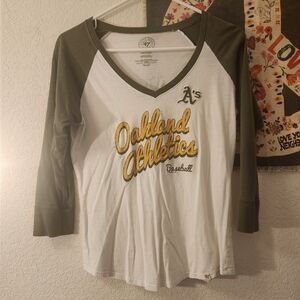 Oakland Athletics Baseball Raglan Tee